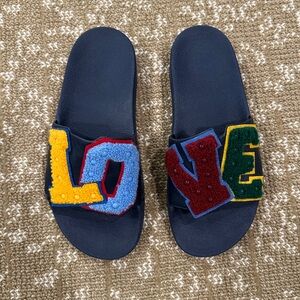 Tory Burch Letterman LOVE Slides